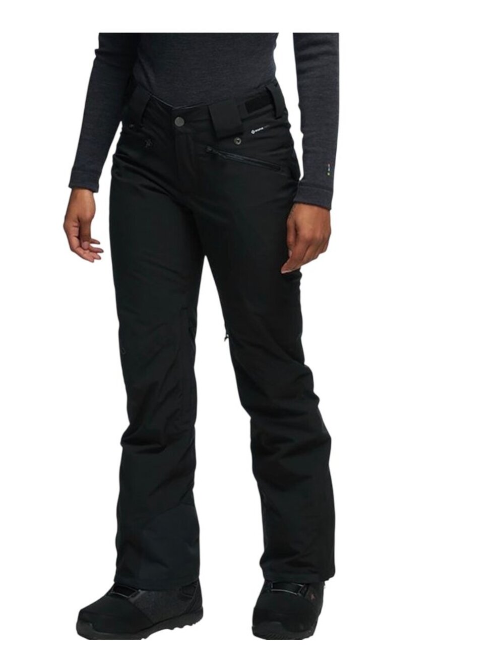 Flylow Daisy Women’s XS Insulated Ski Pants Black Waterproof Snow Pants
